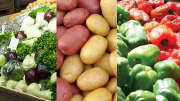 коллаж из свежих продуктов