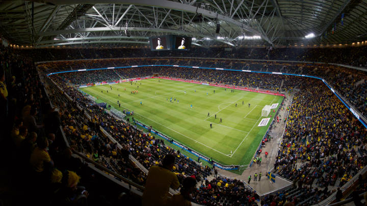 Стадион Френдс-Арена, освещенный системами компании Philips для спортивных сооружений