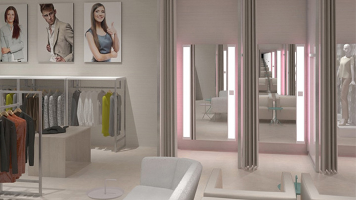 Освещение для примерочных PerfectScene компании Philips Lighting помогает покупателям увидеть, как одежда будет смотреться в различной обстановке