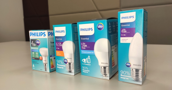 светодиодные лампы Philips essential